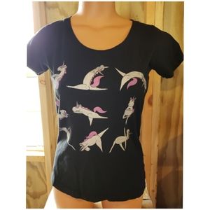 Unicorn Yoga Tshirt S